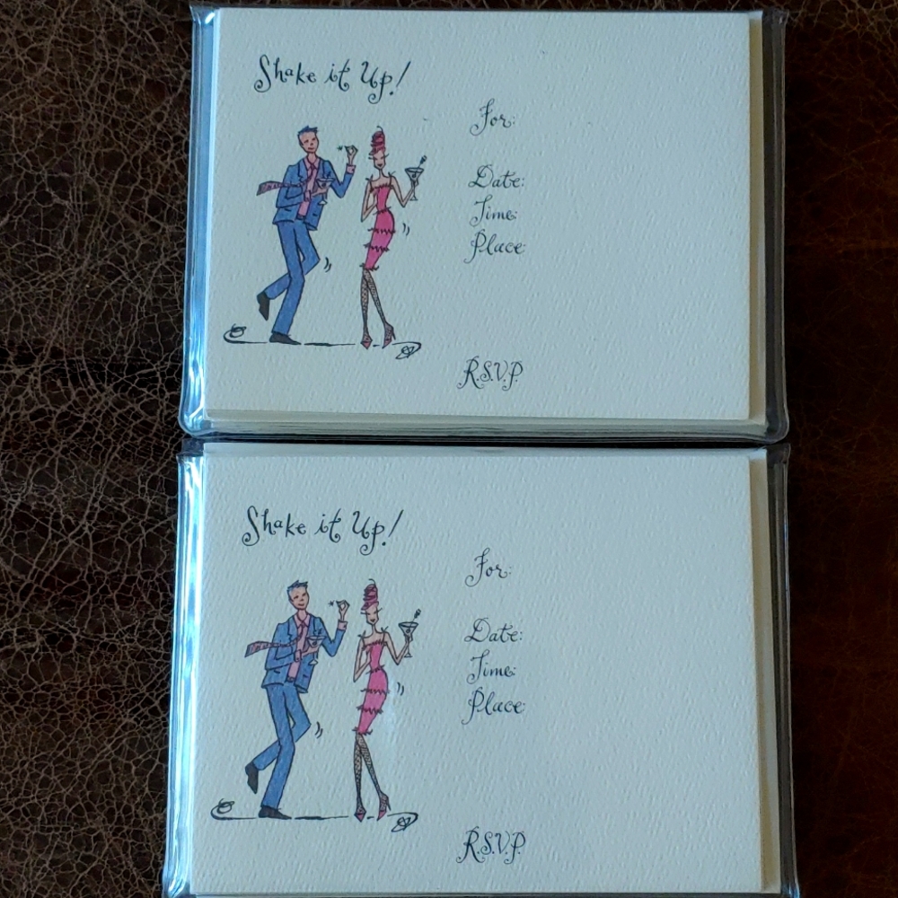 NEW 2 boxes "Shake It Up" Invitations